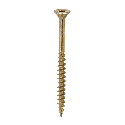 6.0x80 Torx Countersunk Multi Purpose Clamp Screw Zinc & Yellow Plated Timco C2 Range Pack 200