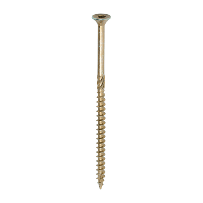 6.0x120 Torx Countersunk Multi Purpose Clamp Screw Zinc & Yellow Plated Timco C2 Range Pack 100