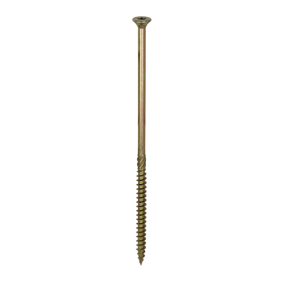 8.0x200 Torx Countersunk Multi Purpose Clamp Screw Zinc & Yellow Plated Timco C2 Range Pack 50