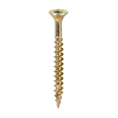 4.0x40 Torx Countersunk Multi Purpose Clamp Screw Zinc & Yellow Plated Timco C2 Range Pack 1200