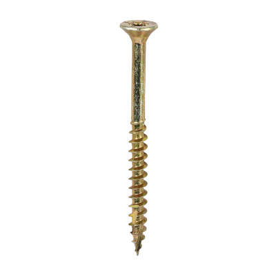 4.0x50 Torx Countersunk Multi Purpose Clamp Screw Zinc & Yellow Plated Timco C2 Range Pack 800