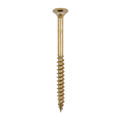 5.0x70 Torx Countersunk Multi Purpose Clamp Screw Zinc & Yellow Plated Timco C2 Range Pack 375