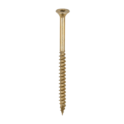 5.0x80 Torx Countersunk Multi Purpose Clamp Screw Zinc & Yellow Plated Timco C2 Range Pack 350