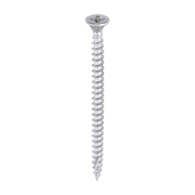 4.0x60 Pozi Countersunk External Multi Purpose Silver Screw Timco C2 Range Pack 200