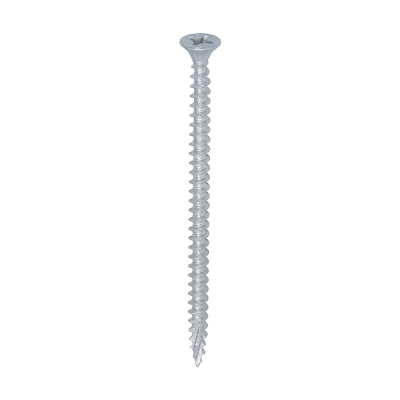 4.0x70 Pozi Countersunk External Multi Purpose Silver Screw Timco C2 Range Pack 200