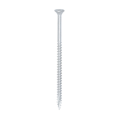 5.0x100 Pozi Countersunk External Multi Purpose Silver Screw Timco C2 Range Pack 100