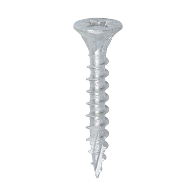 6.0x40 Pozi Countersunk External Multi Purpose Silver Screw Timco C2 Range Pack 200