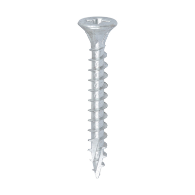 6.0x50 Pozi Countersunk External Multi Purpose Silver Screw Timco C2 Range Pack 200