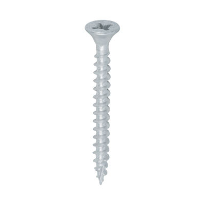 6.0x100 Pozi Countersunk External Multi Purpose Silver Screw Timco C2 Range Pack 60