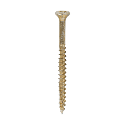 3.5x45 Pozi Countersunk Multi Purpose Screw Zinc & Yellow Plated Timco Velocity Range Pack 200