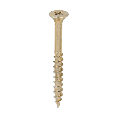 5.0x50 Pozi Countersunk Multi Purpose Screw Zinc & Yellow Plated Timco Velocity Range Pack 200
