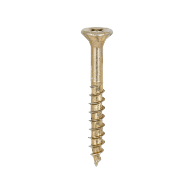 6.0x50 Pozi Countersunk Multi Purpose Screw Zinc & Yellow Plated Timco Velocity Range Pack 200