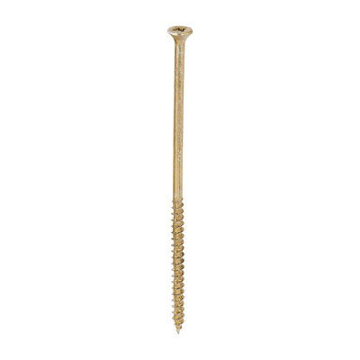 6.0x150 Pozi Countersunk Multi Purpose Screw Zinc & Yellow Plated Timco Velocity Range Pack 100