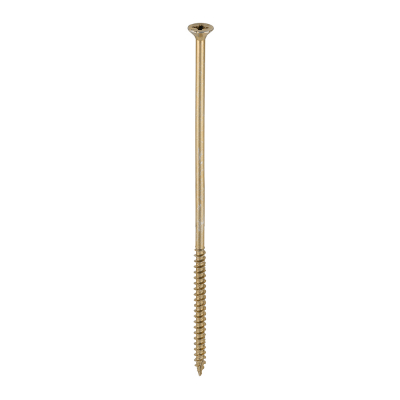 6.0x180 Pozi Countersunk Multi Purpose Screw Zinc & Yellow Plated Timco Velocity Range Pack 100