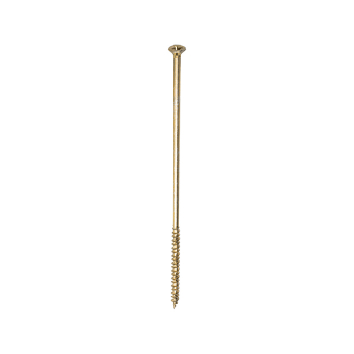 6.0x200 Pozi Countersunk Multi Purpose Screw Zinc & Yellow Plated Timco Velocity Range Pack 100