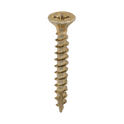 5.0x60 Pozi Countersunk Multi Purpose Screw Zinc & Yellow Plated Timco Velocity Range Pack 1000