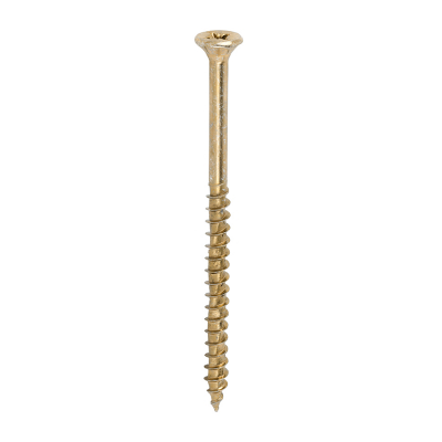 5.0x80 Pozi Countersunk Multi Purpose Screw Zinc & Yellow Plated Timco Velocity Range Pack 350
