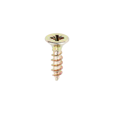 3.0x12 Pozi Countersunk Multi Purpose Screw Zinc & Yellow Plated Timco Classic Range Pack 200