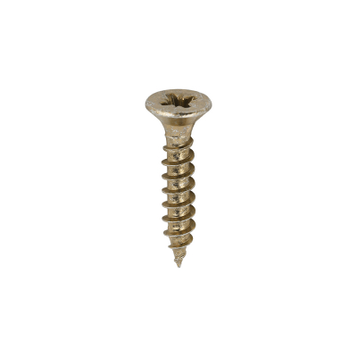 3.0x16 Pozi Countersunk Multi Purpose Screw Zinc & Yellow Plated Timco Classic Range Pack 200