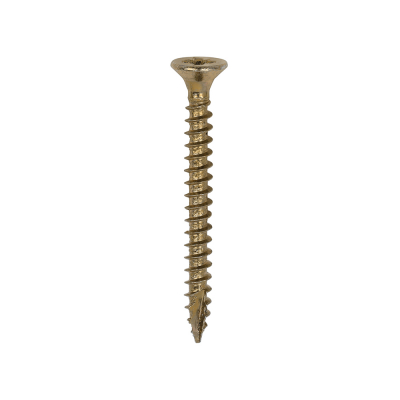 3.0x30 Pozi Countersunk Multi Purpose Screw Zinc & Yellow Plated Timco Classic Range Pack 200
