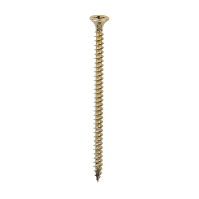 4.0x70 Pozi Countersunk Multi Purpose Screw Zinc & Yellow Plated Timco Classic Range Pack 200