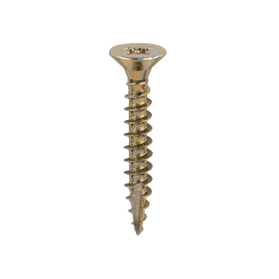 4.5x30 Pozi Countersunk Multi Purpose Screw Zinc & Yellow Plated Timco Classic Range Pack 200