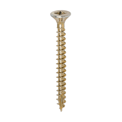 4.5x45 Pozi Countersunk Multi Purpose Screw Zinc & Yellow Plated Timco Classic Range Pack 200