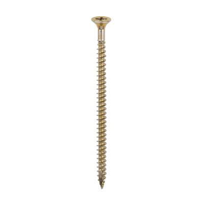 4.5x80 Pozi Countersunk Multi Purpose Screw Zinc & Yellow Plated Timco Classic Range Pack 200