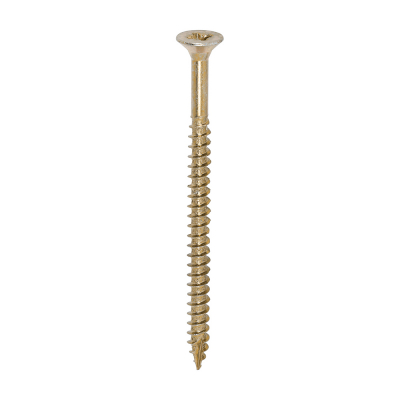 6.0x90 Pozi Countersunk Multi Purpose Screw Zinc & Yellow Plated Timco Classic Range Pack 100