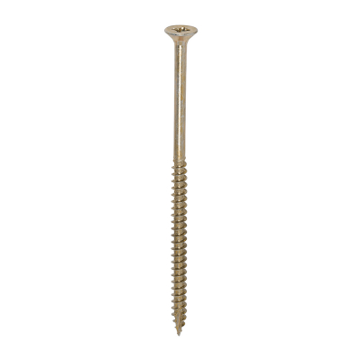 6.0x120 Pozi Countersunk Multi Purpose Screw Zinc & Yellow Plated Timco Classic Range Pack 100