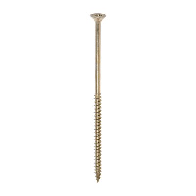 6.0x130 Pozi Countersunk Multi Purpose Screw Zinc & Yellow Plated Timco Classic Range Pack 100