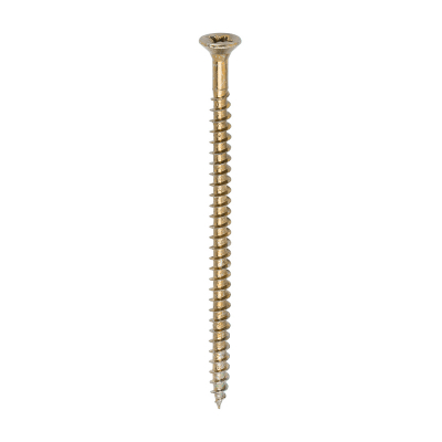 4.5x80 Pozi Countersunk Chipboard Screw Zinc & Yellow Plated Timco Solo Range Pack 200