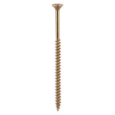5x80 Pozi Countersunk Chipboard Screw Zinc & Yellow Plated Timco Solo Range Pack 325