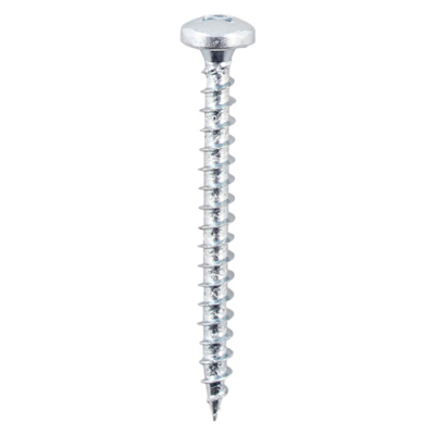 4x20 Square Pan Chipboard Screw Zinc Plated Timco Solo Range Pack 200