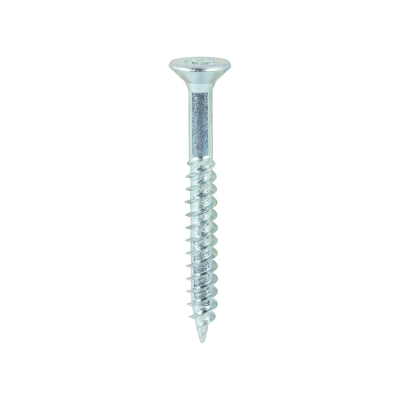 No10x13/4 Pozi Countersunk Twin Threaded Woodscrew Zinc Plated Pack 200