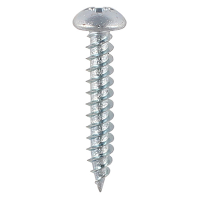 No6x3/4 Pozi Round Twin Threaded Woodscrew Zinc Plated Pack 200