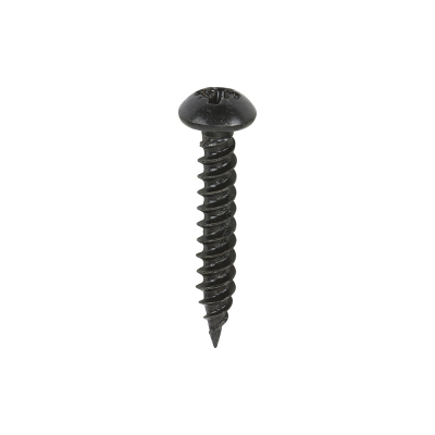 No8x1 Pozi Round Woodscrew BLACKJAX Pack 200