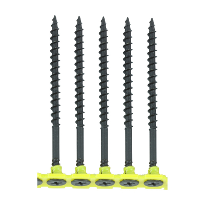 4.2x75 Collated Coarse Phillips Bugle Drywall Screw Black Pack 500