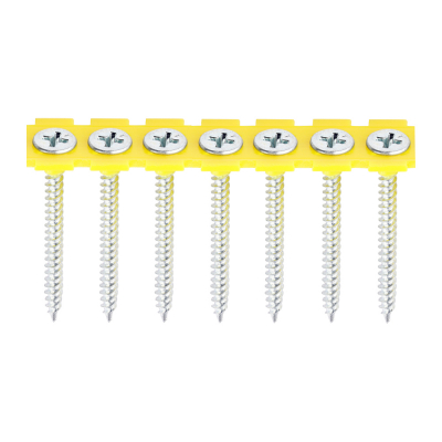 3.5x42 Collated Fine Phillips Bugle Drywall Screw Zinc Plated Pack 1000