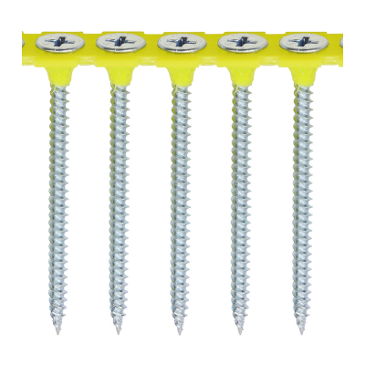 3.5x55 Collated Fine Phillips Bugle Drywall Screw Zinc Plated Pack 1000