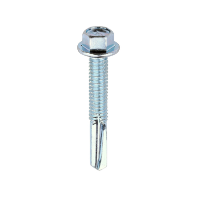 5.5x38 Hex Metal to Heavy Section Steel S/D Screw Zinc Pack 100