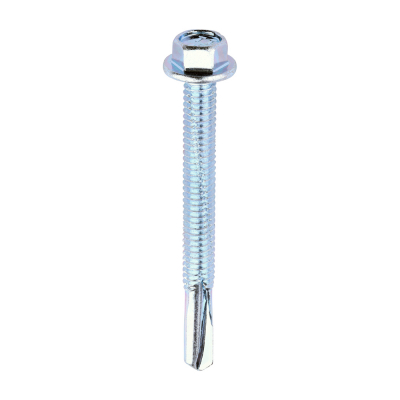 5.5x55 Hex Metal to Heavy Section Steel S/D Screw Zinc Pack 100