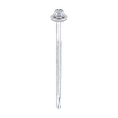 5.5x100 Hex Metal to Heavy Section Steel S/D Screw/Washer Zinc Pack 100