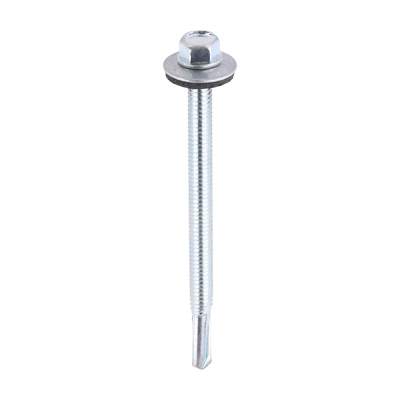 5.5x80 Hex Metal to Heavy Section Steel S/D Screw/Washer Zinc Pack 100