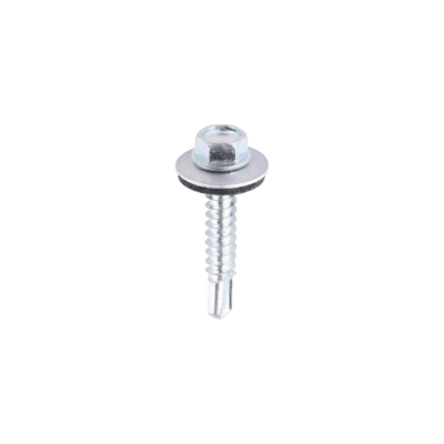 5.5x32 Hex Metal to Light Section Steel S/D Screw/Washer Zinc Pack 100