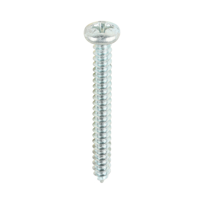 No8x11/2 Pozi Pan Ab Point Self Tapping Screw DIN 7981CZ Zinc Plated Pack 200