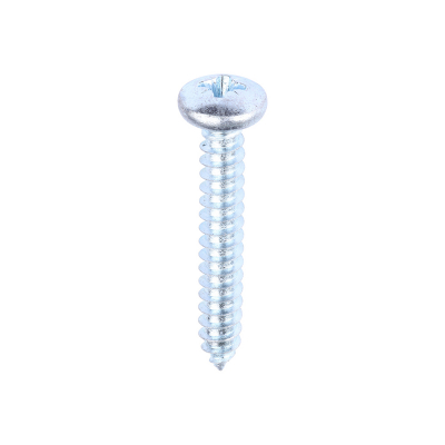 No10x11/4 Pozi Pan Ab Point Self Tapping Screw DIN 7981CZ Zinc Plated Pack 200
