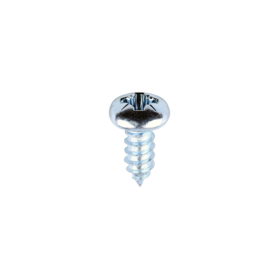 No12x1/2 Pozi Pan Ab Point Self Tapping Screw DIN 7981CZ Zinc Plated Pack 200