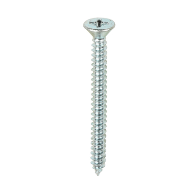No8x13/4 Pozi Countersunk Ab Point Self Tapping Screw DIN 7982CZ Zinc Plated Pack 200