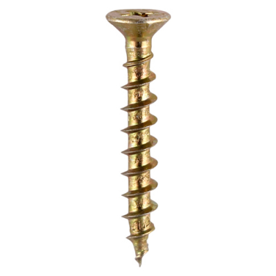 4.3x20 Unreinforced Frame Screw Zinc & Yellow Timco 200 Range Pack 1000